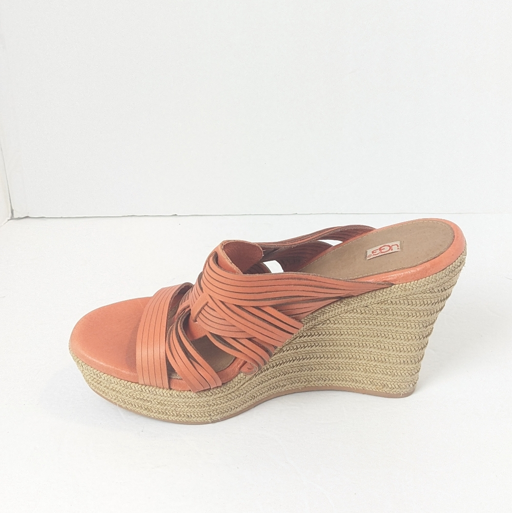 UGG Orange leather Melinda Wedges - Picture 3 of 16